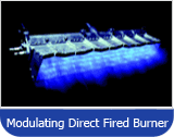 modulating direct fired burner