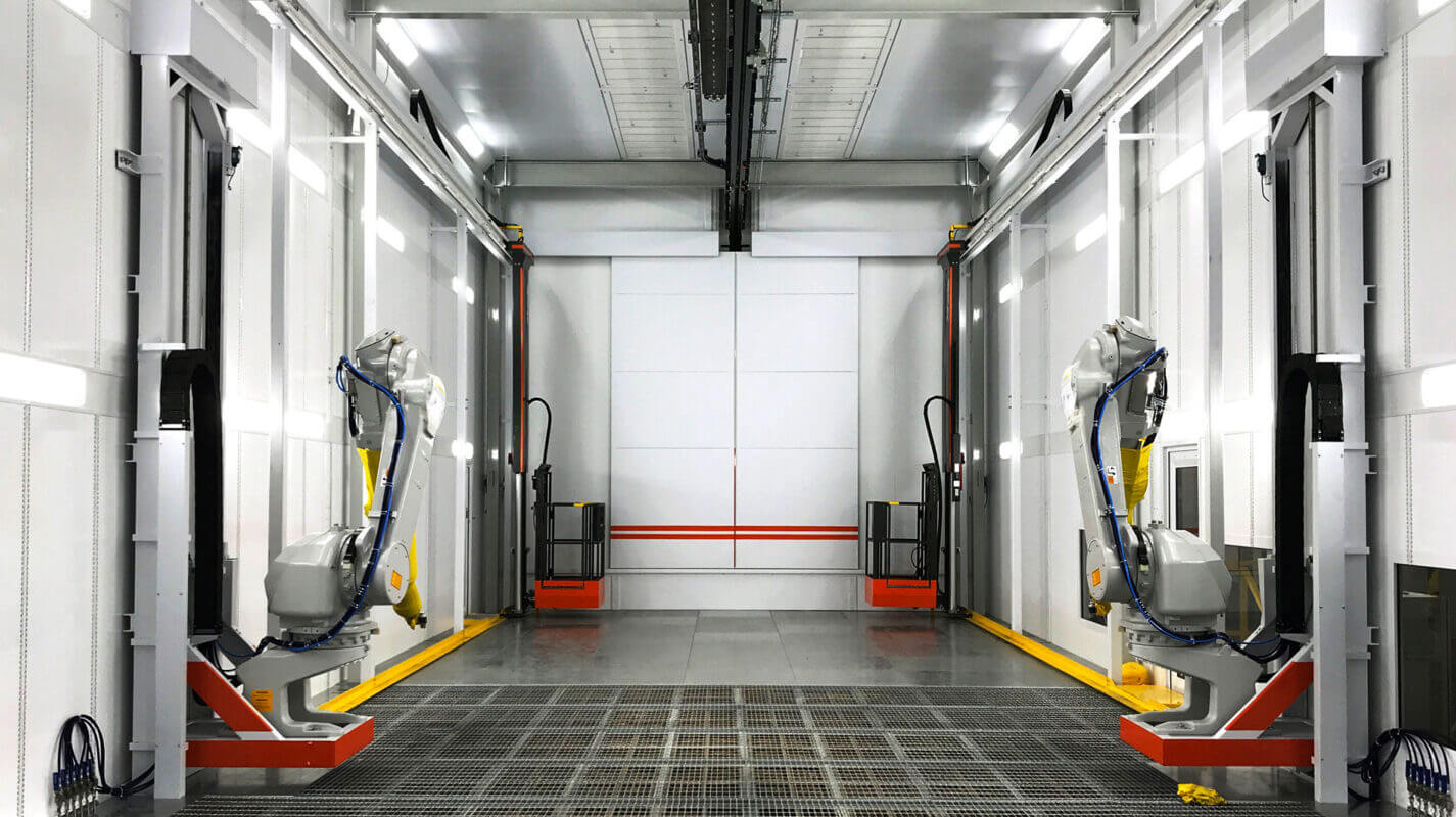 automated spray booth system